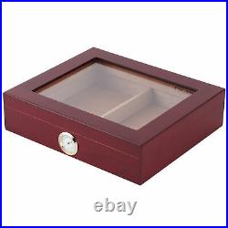 AUNMAS Handcrafted Cedar Humidor Rosewood Cigar Box Case Container With