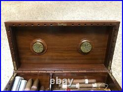 A Fabulous Vintage Cigar Humidor Box Initialled CMK Made In Italy