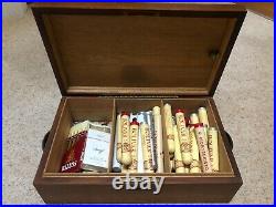 A Super Solid Vintage Cigar Humidor Cigar Box With Handles