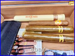 A wooden humidor is a box designed to store cigars at a minimum level of humidit