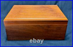Abbey Cigar Products Blonde Wood Humidor Box Removable Inserts 12.25x 8.75