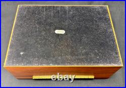 Abbey Cigar Products Blonde Wood Humidor Box Removable Inserts 12.25x 8.75