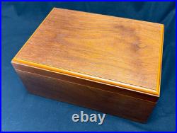 Abbey Cigar Products Blonde Wood Humidor Box Removable Inserts 12.25x 8.75