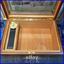 Agresti Cigar Tobacco Humidor Case Box W34cm×D23.8cm×H14 Briarwood Unused