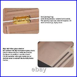 Airshi Cigar Humidor Case Cigar Humidors Box Cedar Glass High Gloss Protective