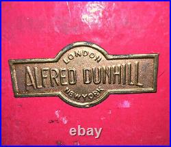 Alfred Dunhill 1970 vintage leather travel cigar humidor pressed cameo EXCLUSIV