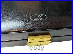 Alfred Dunhill Black Leather Cigar Travel / Home Office Desk Humidor Box