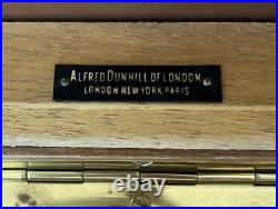 Alfred Dunhill Of London Wood Cigar Box Humidore No Key