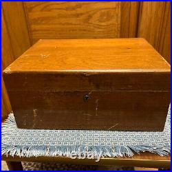 Alfred Dunhill Wood Cigar Humidor, Made in France 12x9x5.25 Box CAse