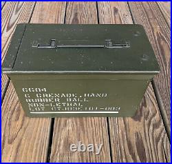 Ammo Can Humidor ammunition box non-lethal hand grenade cedar lined + hygrometer