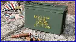 Ammodor Ammo Can Cigar Humidor. 50 cal surplus ammunition box combat humidor