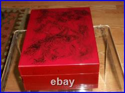 Analog Humidifier and Hygrometer dist. Savinelli pipes Cigar Box cherry wood jc