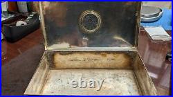 Andrew A Taylor Sterling Silver Cigar Box 770-1 With Humidor 965 Grams Solid