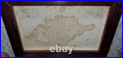 Antique 1908 Oak Wood Cigar Humidor Chest Box Lined Bridgeport Conn. Brass