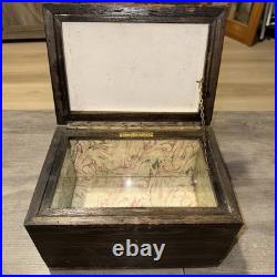 Antique 1908 Sargent Oak Wood Cigar Humidor Chest Box Bridgeport Conn