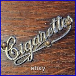 Antique 1920's Wooden Cigarette/Cigar Box Silver Accents? British Made