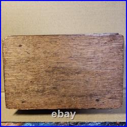 Antique 1920's Wooden Cigarette/Cigar Box Silver Accents? British Made