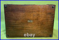 Antique 1930's Mahogany Carved Cigar Box/Humidor E. Kopriwa Co. Chicago, IL