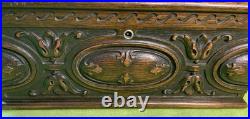 Antique 1930's Mahogany Carved Cigar Box/Humidor E. Kopriwa Co. Chicago, IL