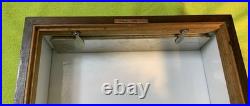 Antique 1930's Mahogany Carved Cigar Box/Humidor E. Kopriwa Co. Chicago, IL