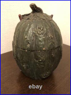 Antique 19s Austrian Devil humidor unusual moisturizing JP anthropomorphic box