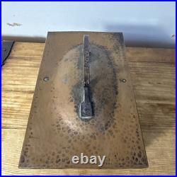 Antique Arts & Crafts Benedict Studio 207 Hammered Copper Cigar Humidor Box
