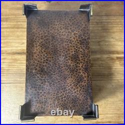 Antique Arts & Crafts Benedict Studio 207 Hammered Copper Cigar Humidor Box