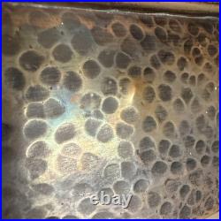 Antique Arts & Crafts Benedict Studio 207 Hammered Copper Cigar Humidor Box