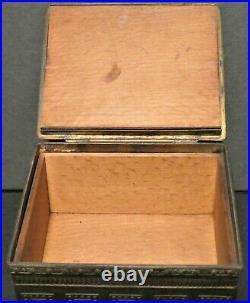 Antique Austrian Bronze Humidor With Polo Players. Great Box