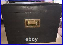 Antique Authentic ALFRED DUNHILL Humidor Cigar Tobacco Casket Box-MARKED AD