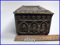 Antique Bartolozzi Lisboa Brass Cigar Humidor Box Portuguese Age of Discovery Antique Bartolozzi Lisboa Brass Cigar Humidor Box Portuguese Age of Discovery