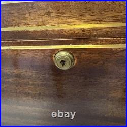 Antique Benson&Hedges Campaign Mahogany Humidor w. Inlaid Brass & Handles 1920s Antique Benson&Hedges Campaign Mahogany Humidor w. Inlaid Brass & Handles 1920s