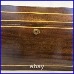 Antique Benson&Hedges Campaign Mahogany Humidor w. Inlaid Brass & Handles 1920s Antique Benson&Hedges Campaign Mahogany Humidor w. Inlaid Brass & Handles 1920s