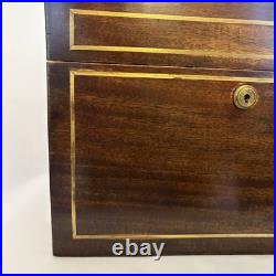 Antique Benson&Hedges Campaign Mahogany Humidor w. Inlaid Brass & Handles 1920s Antique Benson&Hedges Campaign Mahogany Humidor w. Inlaid Brass & Handles 1920s