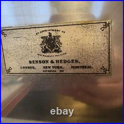 Antique Benson&Hedges Campaign Mahogany Humidor w. Inlaid Brass & Handles 1920s Antique Benson&Hedges Campaign Mahogany Humidor w. Inlaid Brass & Handles 1920s