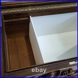 Antique Black Forest Cigar Humidor Tobacco Box Or Jewelry Casket Carved Walnut