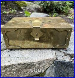Antique Bradley & Hubbard B&H Humidor Tobacco Box Cedar Lined As Is