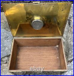 Antique Bradley & Hubbard B&H Humidor Tobacco Box Cedar Lined As Is