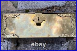 Antique Bradley & Hubbard B&H Humidor Tobacco Box Cedar Lined As Is