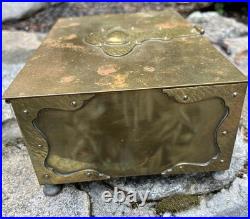 Antique Bradley & Hubbard B&H Humidor Tobacco Box Cedar Lined As Is