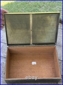 Antique Brass Middle Eastern Engraved Humidor Cigar Box (Circa 1886) Antique Brass Middle Eastern Engraved Humidor Cigar Box (Circa 1886)