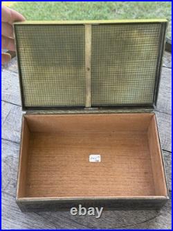 Antique Brass Middle Eastern Engraved Humidor Cigar Box (Circa 1886) Antique Brass Middle Eastern Engraved Humidor Cigar Box (Circa 1886)