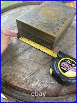 Antique Brass Middle Eastern Engraved Humidor Cigar Box (Circa 1886) Antique Brass Middle Eastern Engraved Humidor Cigar Box (Circa 1886)