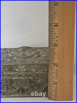 Antique Chinese Dragon humidor cigar Box high relief decorated