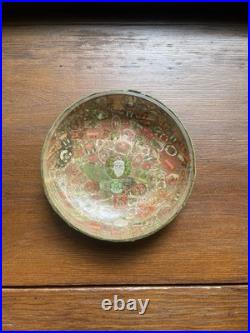 Antique Cigar Band Decoupage Humidor Jar Early 1900s Lucky Clover Art Antique Cigar Band Decoupage Humidor Jar Early 1900s Lucky Clover Art