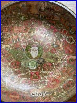 Antique Cigar Band Decoupage Humidor Jar Early 1900s Lucky Clover Art Antique Cigar Band Decoupage Humidor Jar Early 1900s Lucky Clover Art