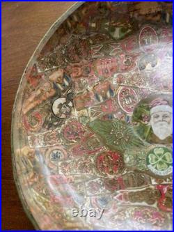 Antique Cigar Band Decoupage Humidor Jar Early 1900s Lucky Clover Art Antique Cigar Band Decoupage Humidor Jar Early 1900s Lucky Clover Art