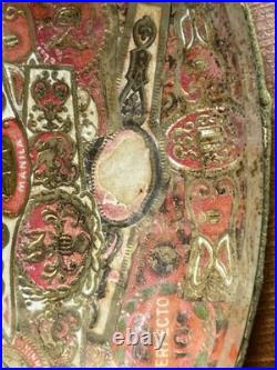 Antique Cigar Band Decoupage Humidor Jar Early 1900s Lucky Clover Art Antique Cigar Band Decoupage Humidor Jar Early 1900s Lucky Clover Art