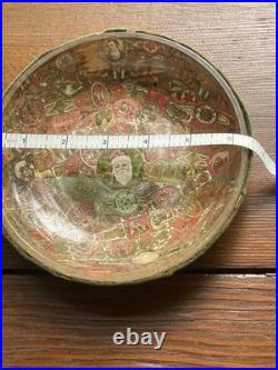 Antique Cigar Band Decoupage Humidor Jar Early 1900s Lucky Clover Art Antique Cigar Band Decoupage Humidor Jar Early 1900s Lucky Clover Art