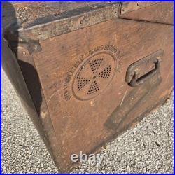 Antique Cigar Store Display Cremo Cigars Cedar Humidor Trunk Box Container
